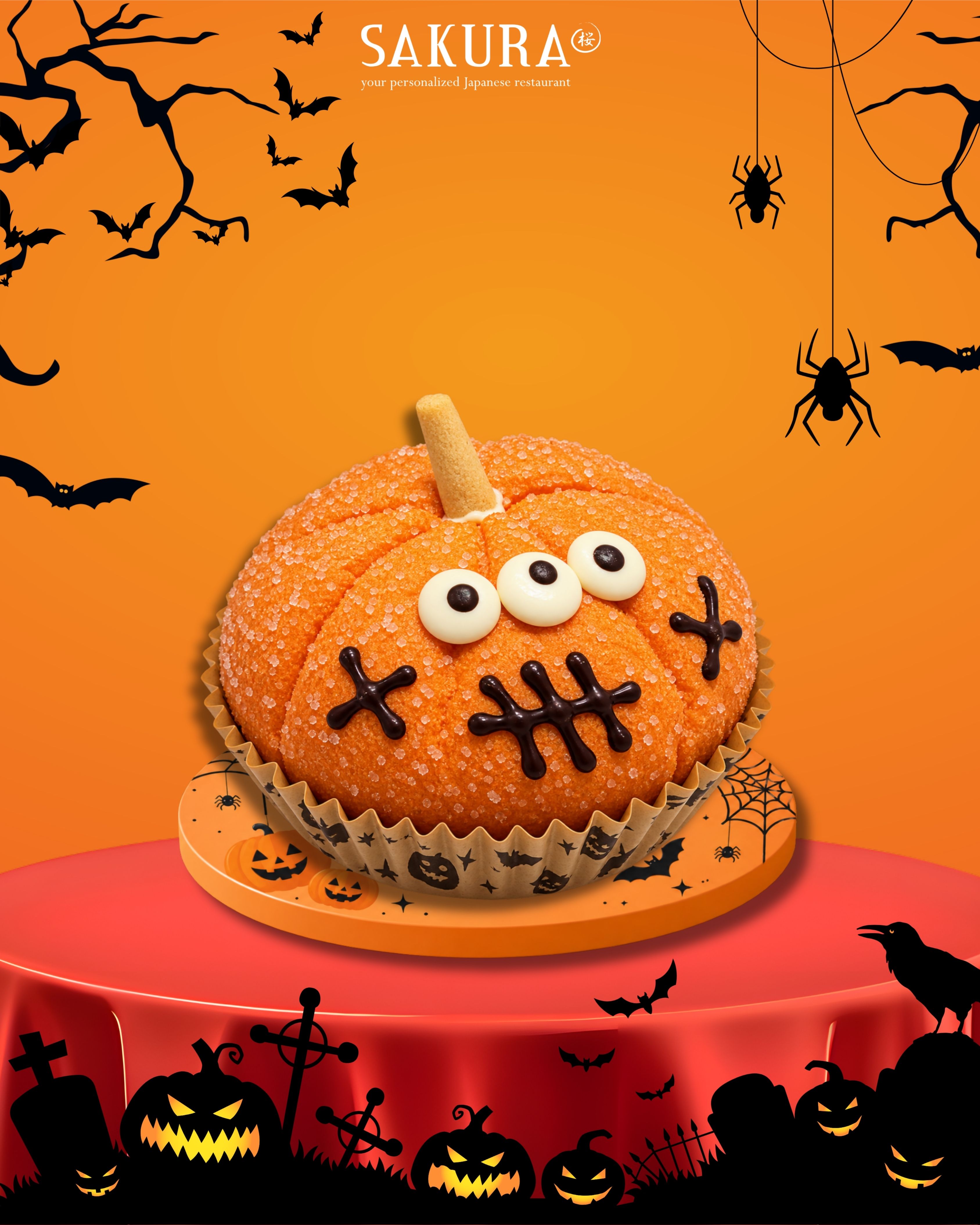 Hallowen melon pan