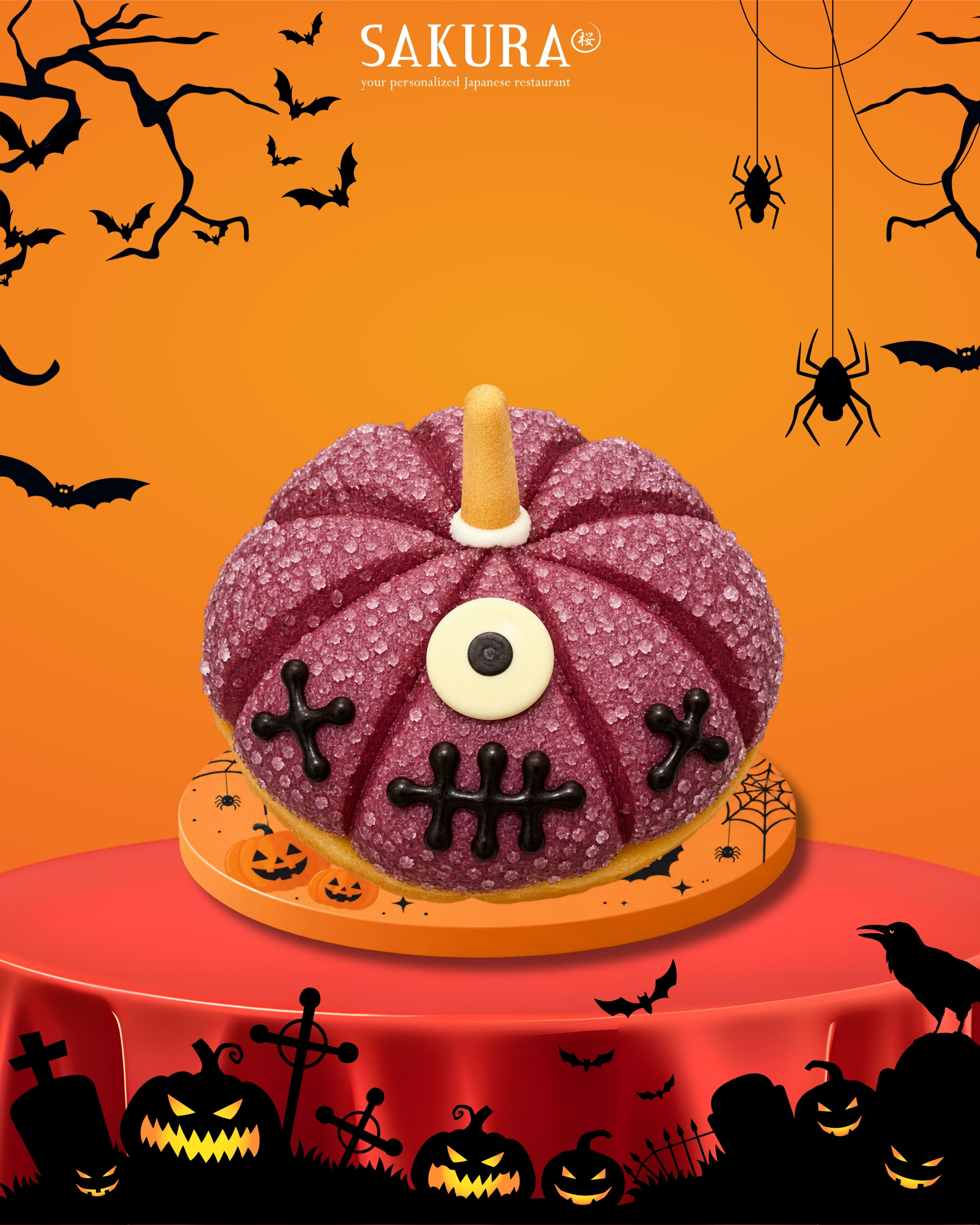 Hallowen melon pan