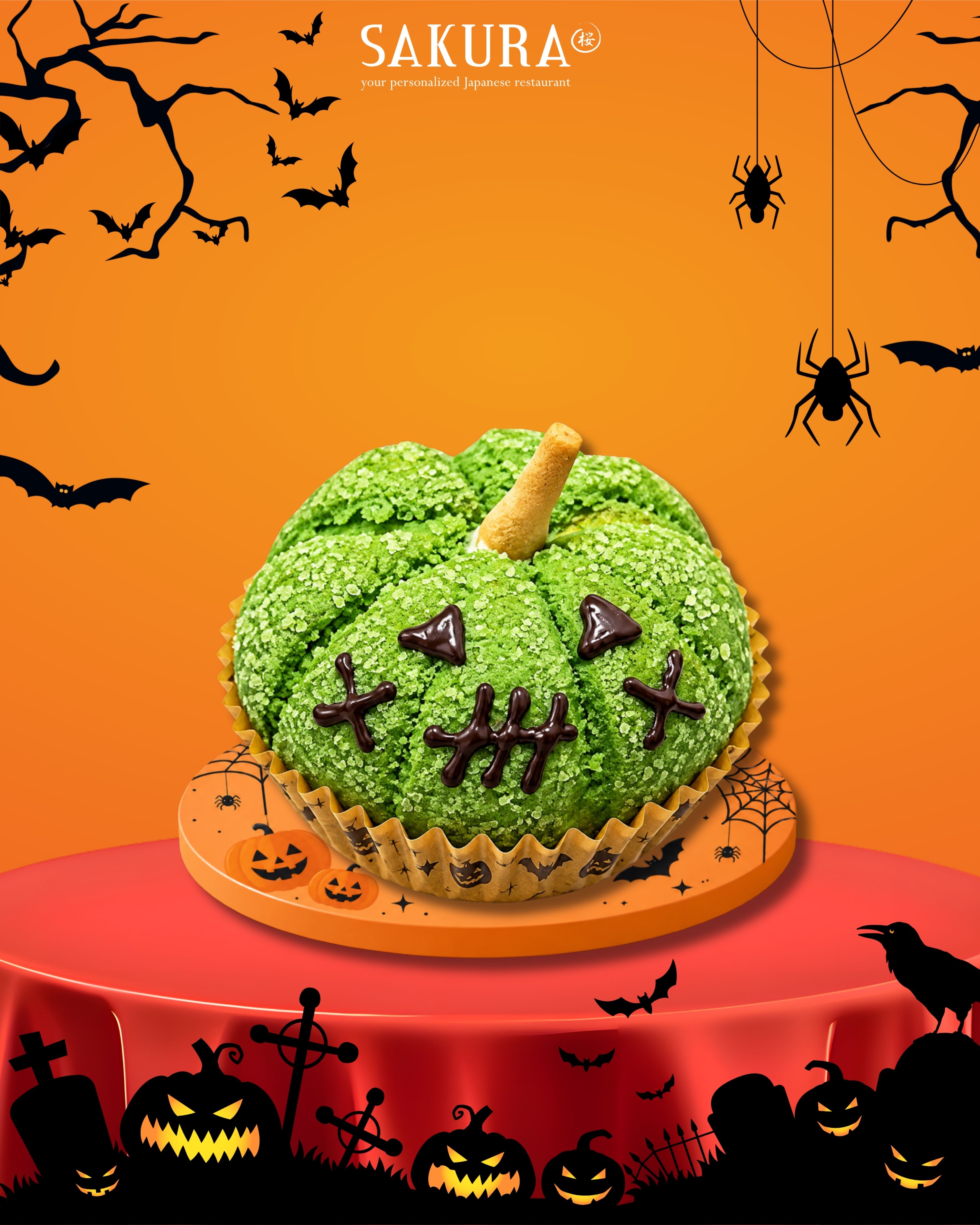 Hallowen melon pan